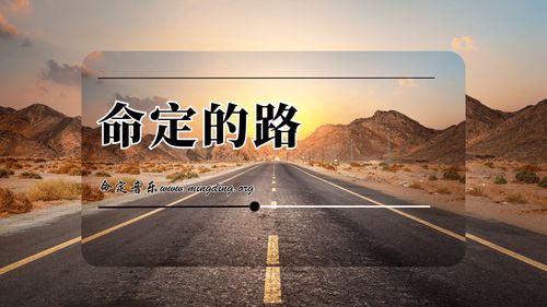 【命定音乐】第60首 -《一路向前》
